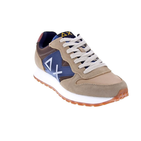 Zapatillas Sun68 AX zapatos Hombre modelo Jaki Bicolor Beige Cordón