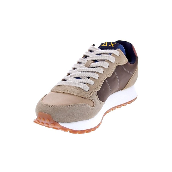 Zapatillas Sun68 AX zapatos Hombre modelo Jaki Bicolor Beige Cordón