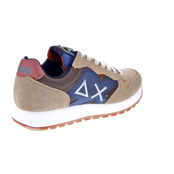 Zapatillas Sun68 AX zapatos Hombre modelo Jaki Bicolor Beige Cordón