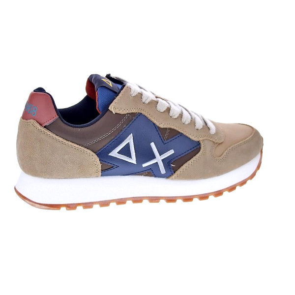 Zapatillas Sun68 AX zapatos Hombre modelo Jaki Bicolor Beige Cordón
