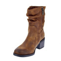 Botines Mtng zapatos Mujer modelo Persea Marrón Cremallera