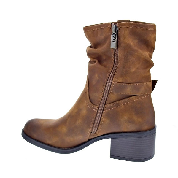 Botines Mtng zapatos Mujer modelo Persea Marrón Cremallera