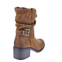 Botines Mtng zapatos Mujer modelo Persea Marrón Cremallera