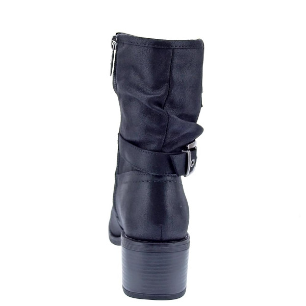 Botines Mtng zapatos Mujer modelo Persea Negro Cremallera