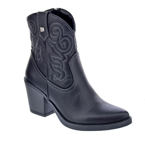 Botines Mtng zapatos Mujer modelo Tijuana Negro Cremallera