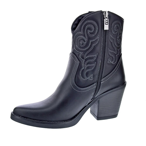 Botines Mtng zapatos Mujer modelo Tijuana Negro Cremallera