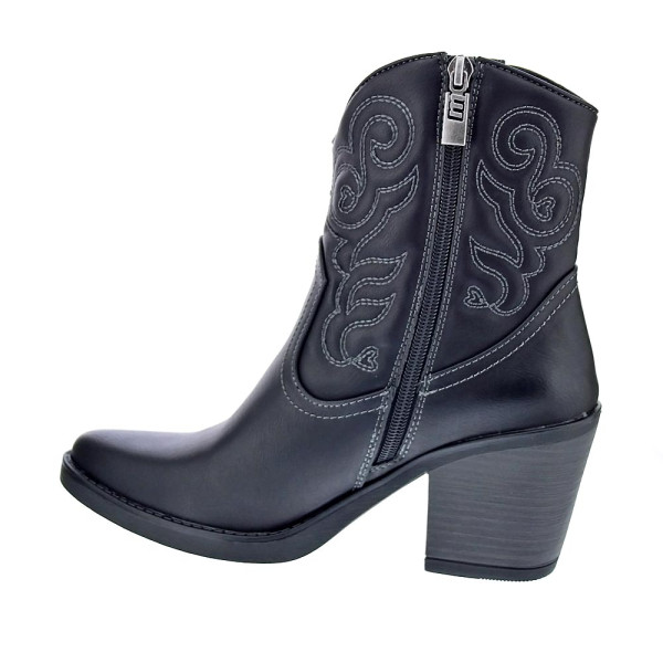 Botines Mtng zapatos Mujer modelo Tijuana Negro Cremallera