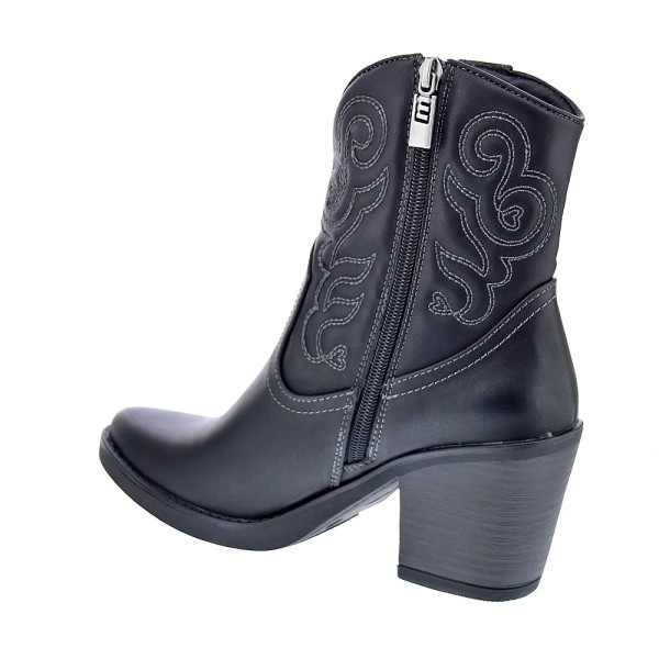 Botines Mtng zapatos Mujer modelo Tijuana Negro Cremallera