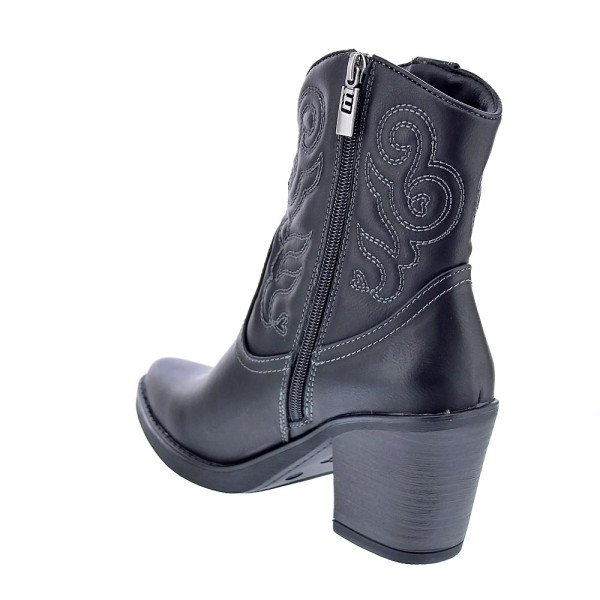 Botines Mtng zapatos Mujer modelo Tijuana Negro Cremallera