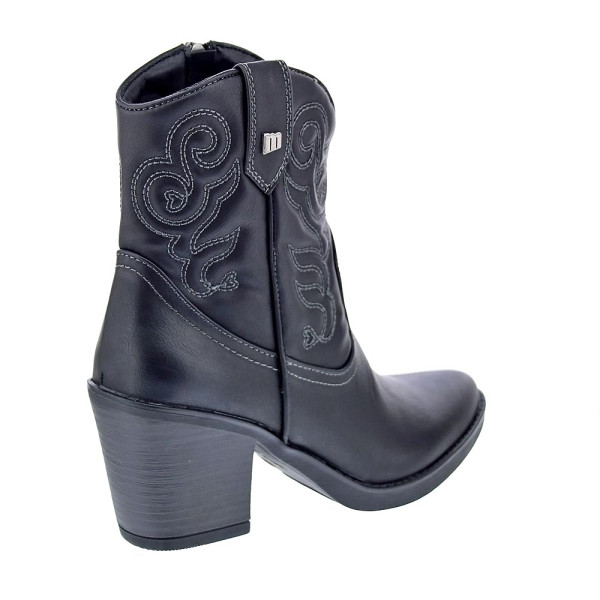 Botines Mtng zapatos Mujer modelo Tijuana Negro Cremallera