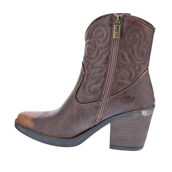 Botines Mtng zapatos Mujer modelo Tijuana Marrón Cremallera