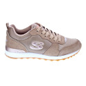 Zapatillas Skechers zapatos Mujer modelo Street Beige Cordón