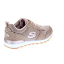 Zapatillas Skechers zapatos Mujer modelo Street Beige Cordón