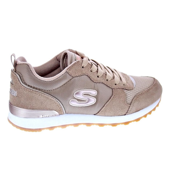 Zapatillas Skechers zapatos Mujer modelo Street Beige Cordón