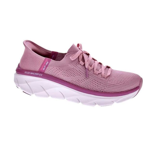 Zapatillas Skechers zapatos Mujer modelo D Lux Walker Rosa Elástico