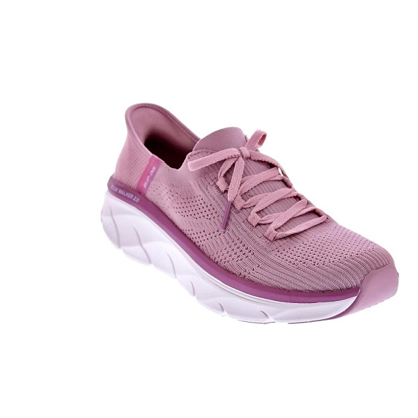 Zapatillas Skechers zapatos Mujer modelo D Lux Walker Rosa Elástico