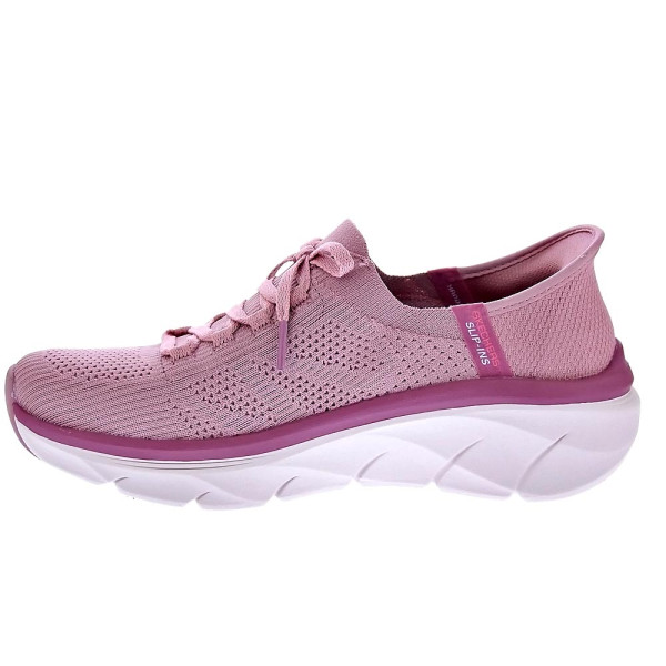 Zapatillas Skechers zapatos Mujer modelo D Lux Walker Rosa Elástico