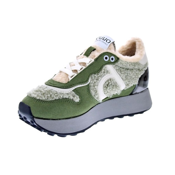 Zapatillas Duuo zapatos Mujer modelo Calma Hight 79 Verde Cordón