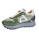 Zapatillas Duuo zapatos Mujer modelo Calma Hight 79 Verde Cordón