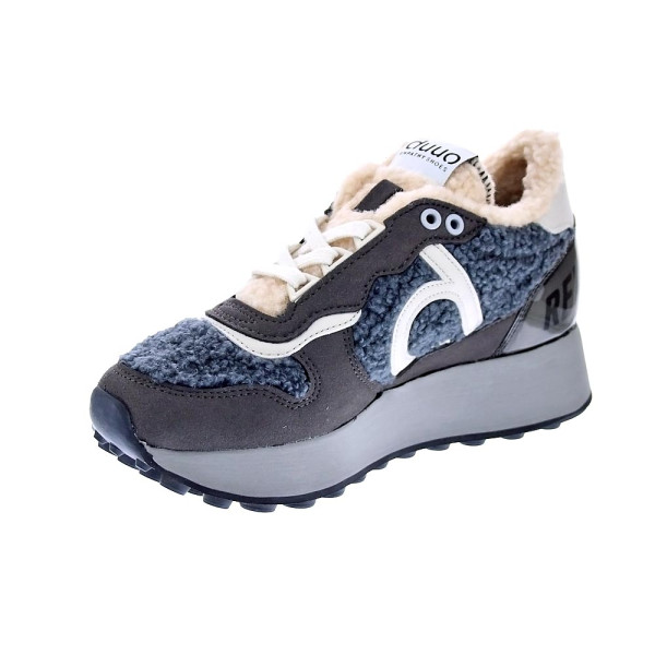 Zapatillas Duuo zapatos Mujer modelo Calma Hight 81 Gris Cordón