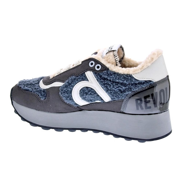 Zapatillas Duuo zapatos Mujer modelo Calma Hight 81 Gris Cordón