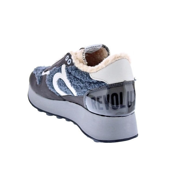 Zapatillas Duuo zapatos Mujer modelo Calma Hight 81 Gris Cordón