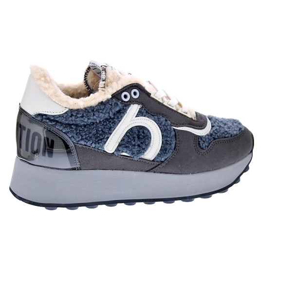 Zapatillas Duuo zapatos Mujer modelo Calma Hight 81 Gris Cordón