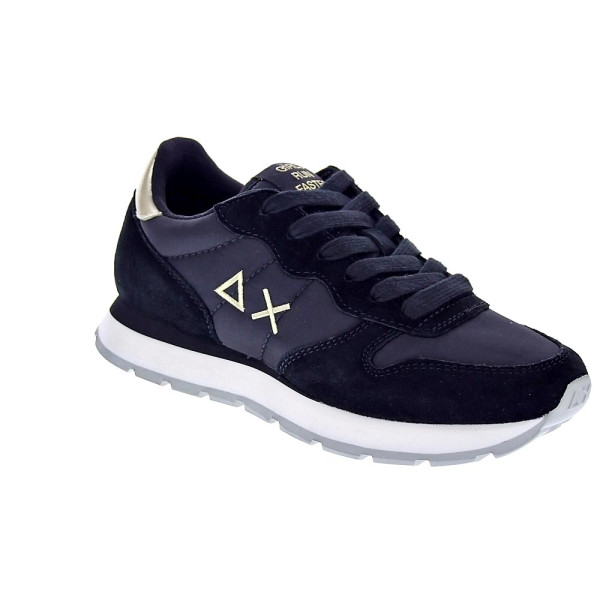 Zapatillas Sun68 AX zapatos Mujer modelo Ally Gold Silver Negro Cordón