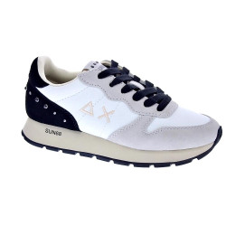 Zapatillas Sun68 AX zapatos Mujer modelo Ally Studs Blanco Cordón 2