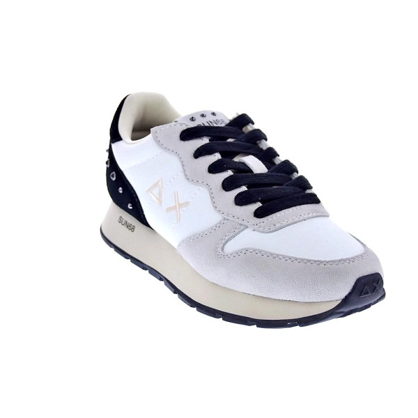 Zapatillas Sun68 AX zapatos Mujer modelo Ally Studs Blanco Cordón