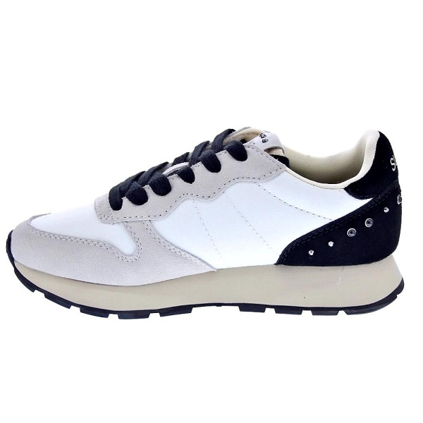 Zapatillas Sun68 AX zapatos Mujer modelo Ally Studs Blanco Cordón