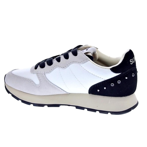 Zapatillas Sun68 AX zapatos Mujer modelo Ally Studs Blanco Cordón