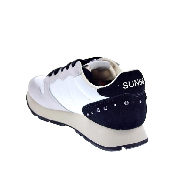 Zapatillas Sun68 AX zapatos Mujer modelo Ally Studs Blanco Cordón