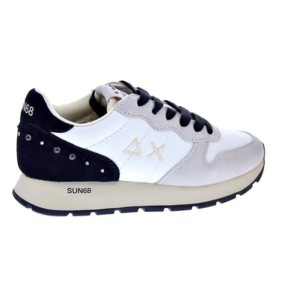 Zapatillas Sun68 AX zapatos Mujer modelo Ally Studs Blanco Cordón