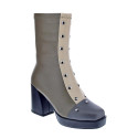 Botines Noa Harmon zapatos Mujer modelo 009138 Gris Cremallera