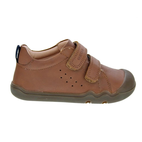 Botines Geox zapatos Niño modelo Steppieup Beige Velcro