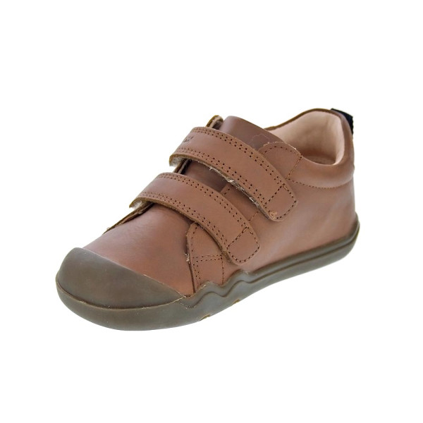 Botines Geox zapatos Niño modelo Steppieup Beige Velcro