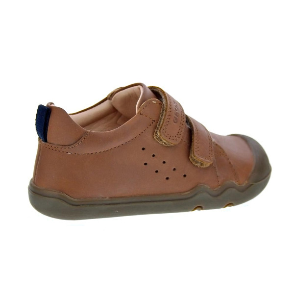 Botines Geox zapatos Niño modelo Steppieup Beige Velcro