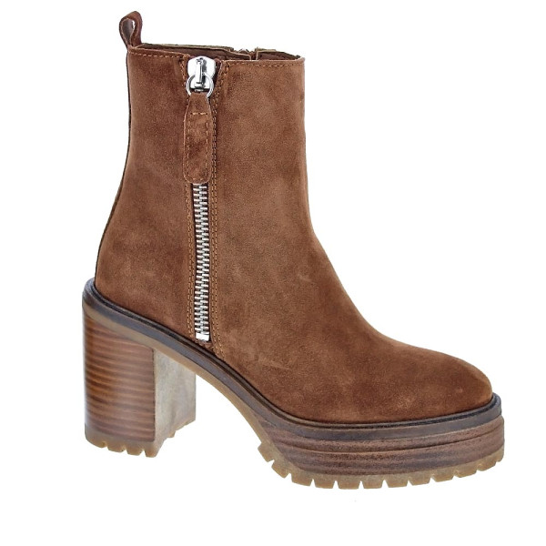 Botines Alpe zapatos Mujer modelo 26831113 Marrón Cremallera