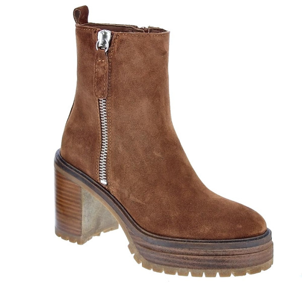 Botines Alpe zapatos Mujer modelo 26831113 Marrón Cremallera