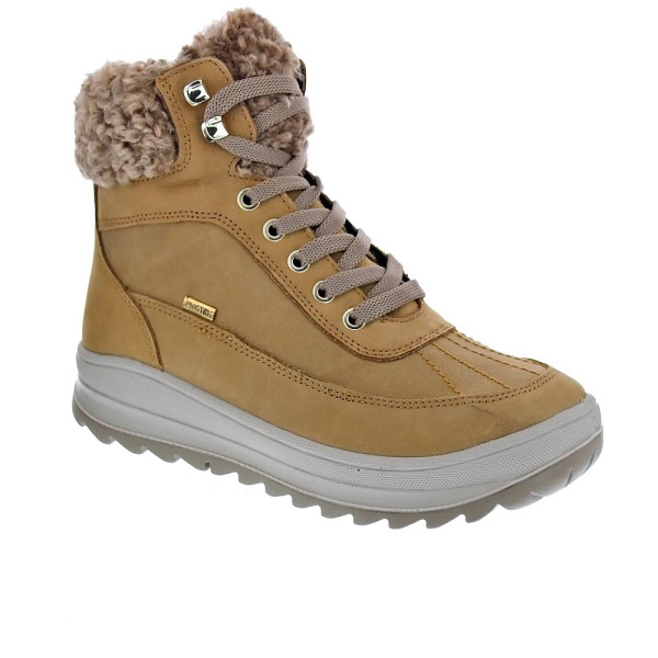 Botines Imac zapatos Mujer modelo 658478 Beige Cordón