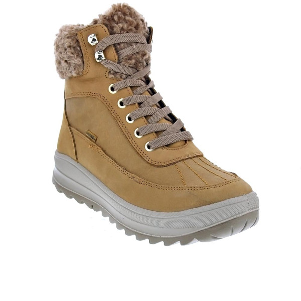 Botines Imac zapatos Mujer modelo 658478 Beige Cordón