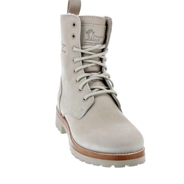 Botines Panama Jack zapatos Mujer modelo Frisia Beige Cremallera