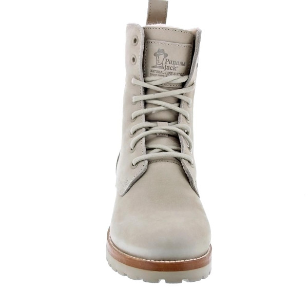 Botines Panama Jack zapatos Mujer modelo Frisia Beige Cremallera