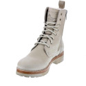 Botines Panama Jack zapatos Mujer modelo Frisia Beige Cremallera