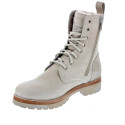 Botines Panama Jack zapatos Mujer modelo Frisia Beige Cremallera