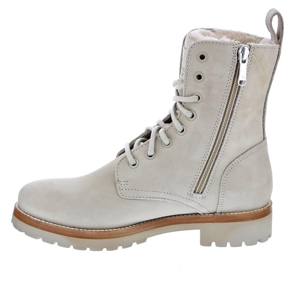 Botines Panama Jack zapatos Mujer modelo Frisia Beige Cremallera