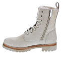 Botines Panama Jack zapatos Mujer modelo Frisia Beige Cremallera