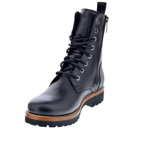 Botines Panama Jack zapatos Mujer modelo Frisia Negro Cremallera