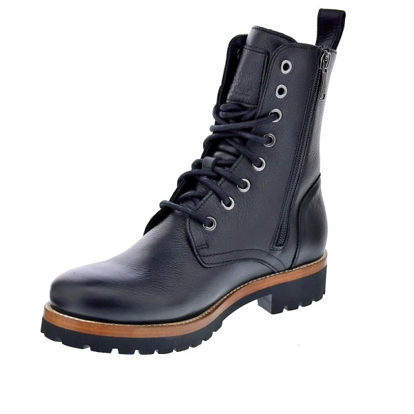 Botines Panama Jack zapatos Mujer modelo Frisia Negro Cremallera